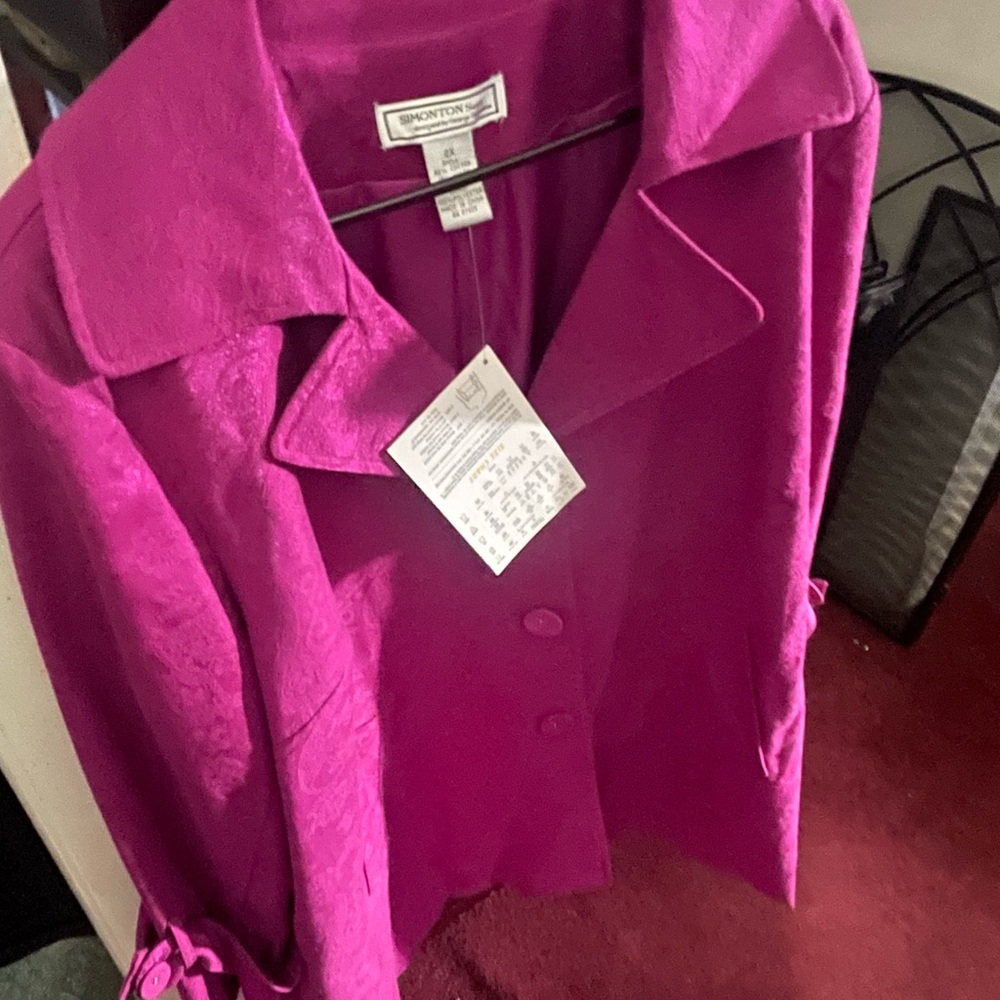 Beautiful SIMONTON Says swing rain coat.  2x
